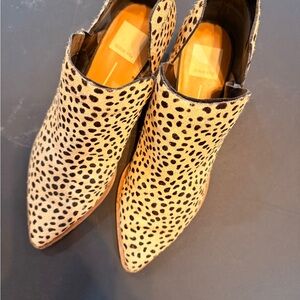 Dolce Vita Leopard Print Ankle Booties